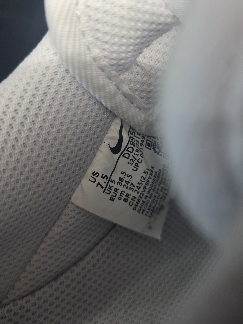 Nike Air Force 1 Low All-White Sneakers - Picture 8 of 8